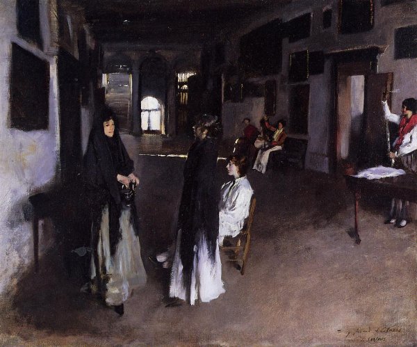Main Product Photo of A Venetian Interior Painting by John Singer Sargent