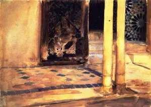 Alhambra, Patio de los Leones 2 by John Singer Sargent - Oil Painting Reproduction