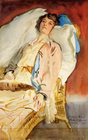 Alice Runnels James also known as Mrs William James by John Singer Sargent Oil Painting