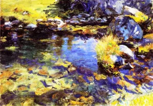 Alpine Pool by John Singer Sargent - Oil Painting Reproduction