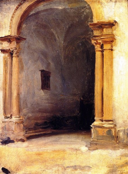 An Archway by John Singer Sargent - Hand-Painted Oil Painting Reproduction