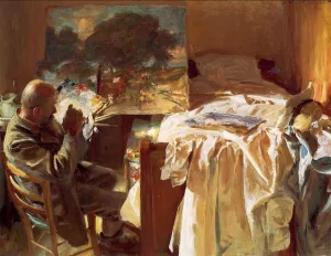 An Artist in His Studio by John Singer Sargent Oil Painting