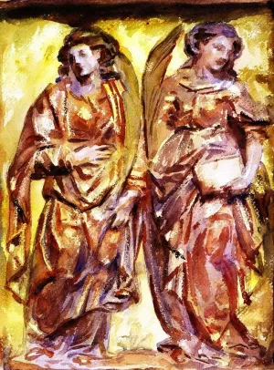 Angels, After a Relief, Church of Los Jeronimos, Granada by John Singer Sargent - Oil Painting Reproduction