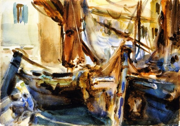 At Chioggia by John Singer Sargent - Hand-Painted Oil Painting Reproduction