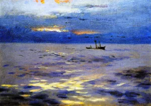 Atlantic Sunset by John Singer Sargent - Oil Painting Reproduction