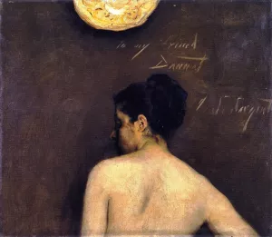 Back View of a Nude Model by John Singer Sargent - Oil Painting Reproduction