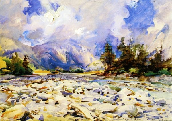 Bed of the Dora, Purtud by John Singer Sargent - Hand-Painted Oil Painting Reproduction
