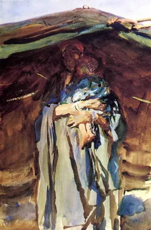 Bedouin Mother painting by John Singer Sargent