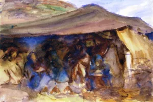 Bedouin Tent by John Singer Sargent - Oil Painting Reproduction