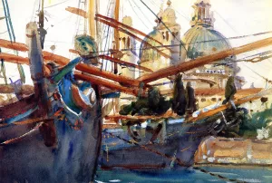 Behind the Salute by John Singer Sargent - Oil Painting Reproduction