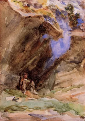 Bivouac painting by John Singer Sargent