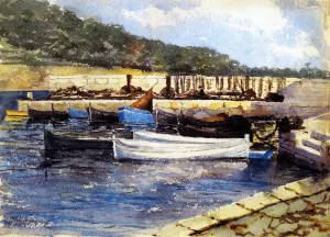 Boats I painting by John Singer Sargent