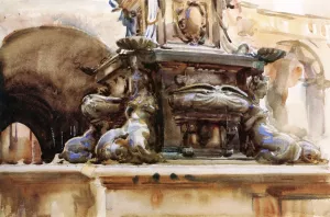 Bologna Fountain II by John Singer Sargent - Oil Painting Reproduction