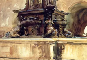 Bologna Fountain by John Singer Sargent Oil Painting
