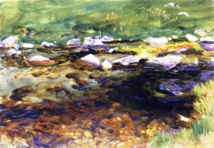 Brook and Meadow painting by John Singer Sargent