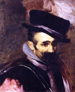Buffoon Don Juan de Austria after Velazquez Oil painting by John Singer Sargent