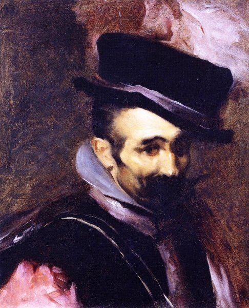 Main Product Photo of Buffoon Don Juan de Austria after Velazquez Painting by John Singer Sargent