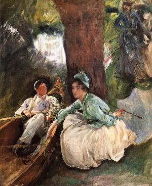 By the River by John Singer Sargent Oil Painting