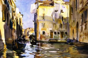 Campiello di Santa Marina painting by John Singer Sargent
