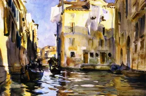 Campiello di Santa Marina by John Singer Sargent - Oil Painting Reproduction