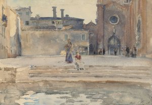 Campo dei Frari, Venice by John Singer Sargent Oil Painting
