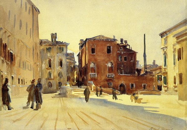 Campo Dei Gesuiti by John Singer Sargent - Hand-Painted Oil Painting Reproduction