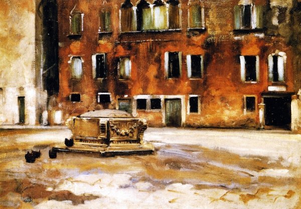 Main Product Photo of Campo Sant' Agnese, Venice Painting by John Singer Sargent
