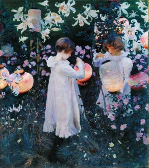 Carnation, Lily, Lily, Rose by John Singer Sargent Oil Painting