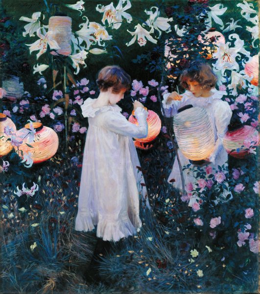 Main Product Photo of Carnation, Lily, Lily, Rose  Painting by John Singer Sargent