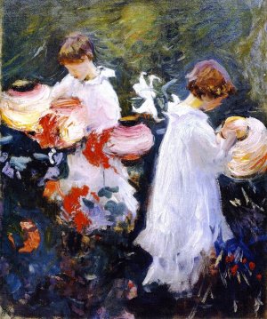 Carnation, Lily, Lily, Rose Study by John Singer Sargent Oil Painting