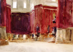 Cordoba, Interior of the Cathedral also known as Interior of the Cathedral at Toledo by John Singer Sargent - Oil Painting Reproduction