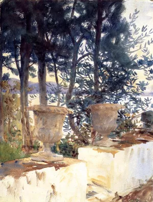Corfu: The Terrace by John Singer Sargent Oil Painting