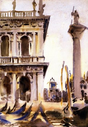 Corner of the Libreria, Venice by John Singer Sargent Oil Painting
