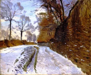 Country Road in Winter by John Singer Sargent - Oil Painting Reproduction