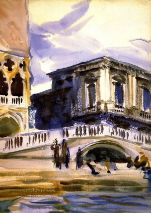 Doge's Palace and Prison by John Singer Sargent Oil Painting