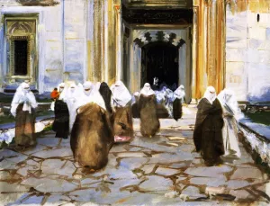 Door of a Mosque by John Singer Sargent - Oil Painting Reproduction