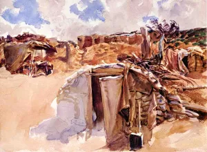 Dugout painting by John Singer Sargent