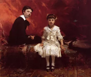 Edouard and Marie-Louise Pailleron by John Singer Sargent - Oil Painting Reproduction