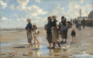 En route pour la peche by John Singer Sargent Oil Painting