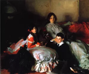 Essie, Ruby and Ferdinand, Children of Asher Wertheimer by John Singer Sargent - Oil Painting Reproduction