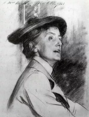 Ethel Smyth by John Singer Sargent - Oil Painting Reproduction