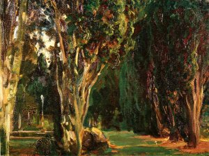 Falconieri Gardens, Frascati by John Singer Sargent Oil Painting