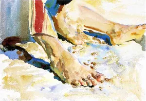 Feet of an Arab, Tiberias by John Singer Sargent - Oil Painting Reproduction