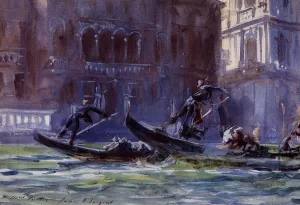 Festa della Regatta by John Singer Sargent - Oil Painting Reproduction