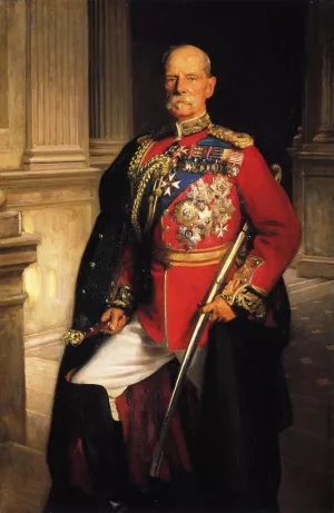 Field Marshal Earl Roberts, K.G., V. C. by John Singer Sargent - Oil Painting Reproduction