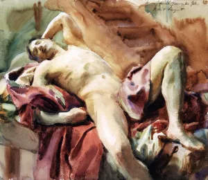 Figure Study by John Singer Sargent - Oil Painting Reproduction