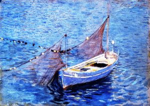 Filet et Barque Oil painting by John Singer Sargent