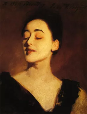 Flora Priestley also known as Lamplight Study by John Singer Sargent - Oil Painting Reproduction