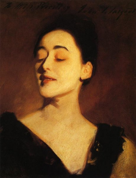 Flora Priestley also known as Lamplight Study by John Singer Sargent - Hand-Painted Oil Painting Reproduction