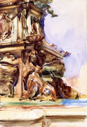 Fountain at Bologna II by John Singer Sargent Oil Painting